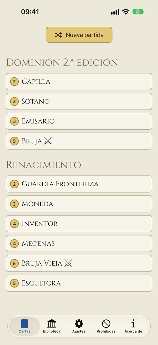 Dominion Minion en el iPhone: diez cartas del Reino, ordenadas por coste
